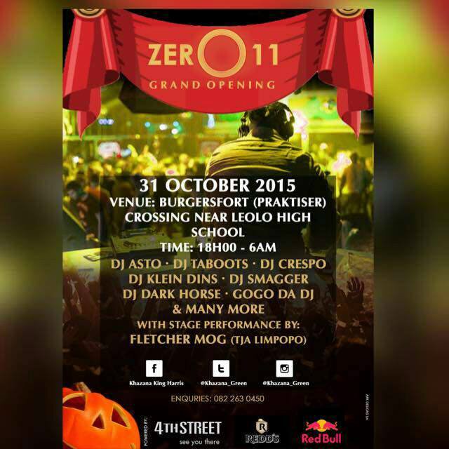 Tsebetso's tweet photo. Big S\O to @Khazana_Green mad poster dude! #ZeroOneOne we doin this, stage performance by Fletcher Mog @tjalimpopo https://t.co/18MP7CPPBM