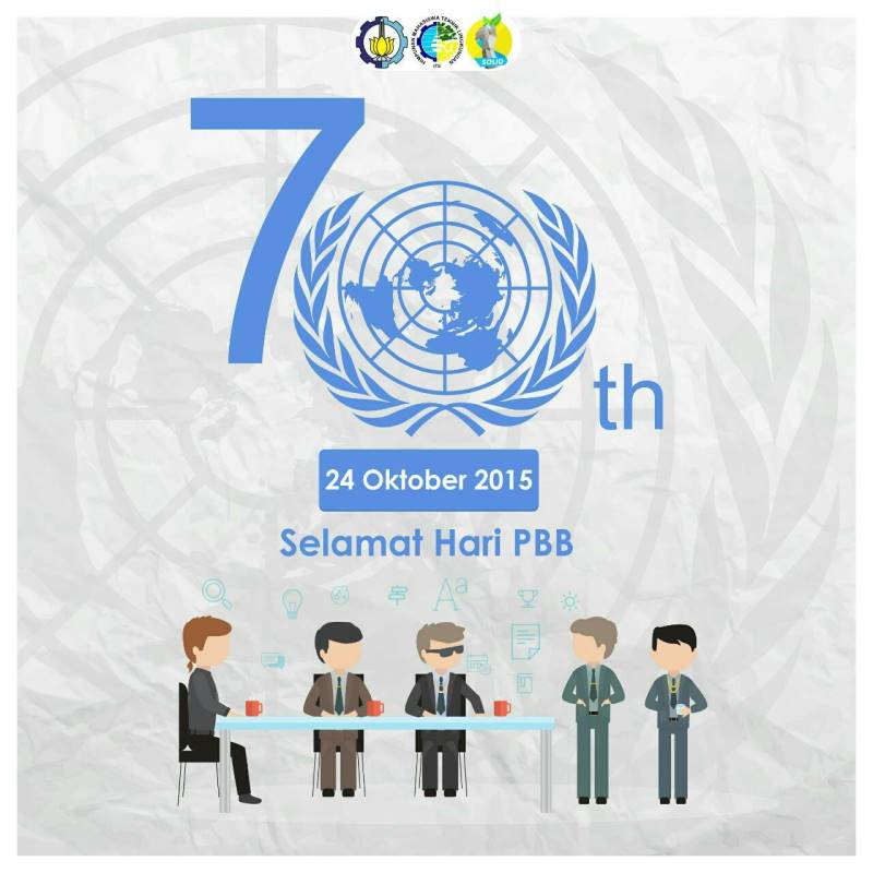 hmtl_its's tweet photo. Selamat Hari PBB ke 70! #HMTLSOLID @BEM_ITS @ITS_Surabaya https://t.co/jJgCr6JsxW