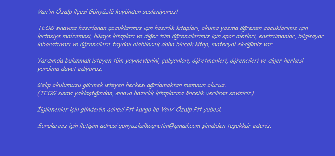 AcilMerkez's tweet photo. Van'ın Özalp ilçesi Günyüzlü köyü için sesleniyoruz
#AcilMerkez @mert__firat @ETemelkuran  @LeventUzumcu @firattanis https://t.co/AfRKDzYJXb