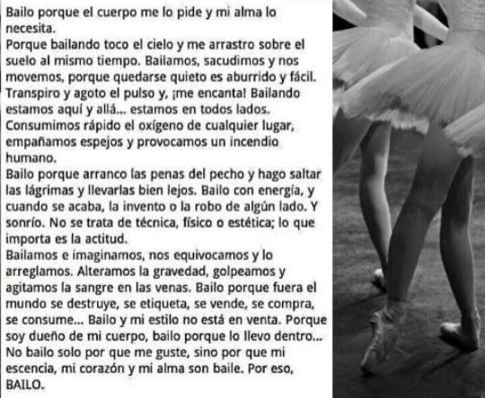 “Bailando toco el cielo"