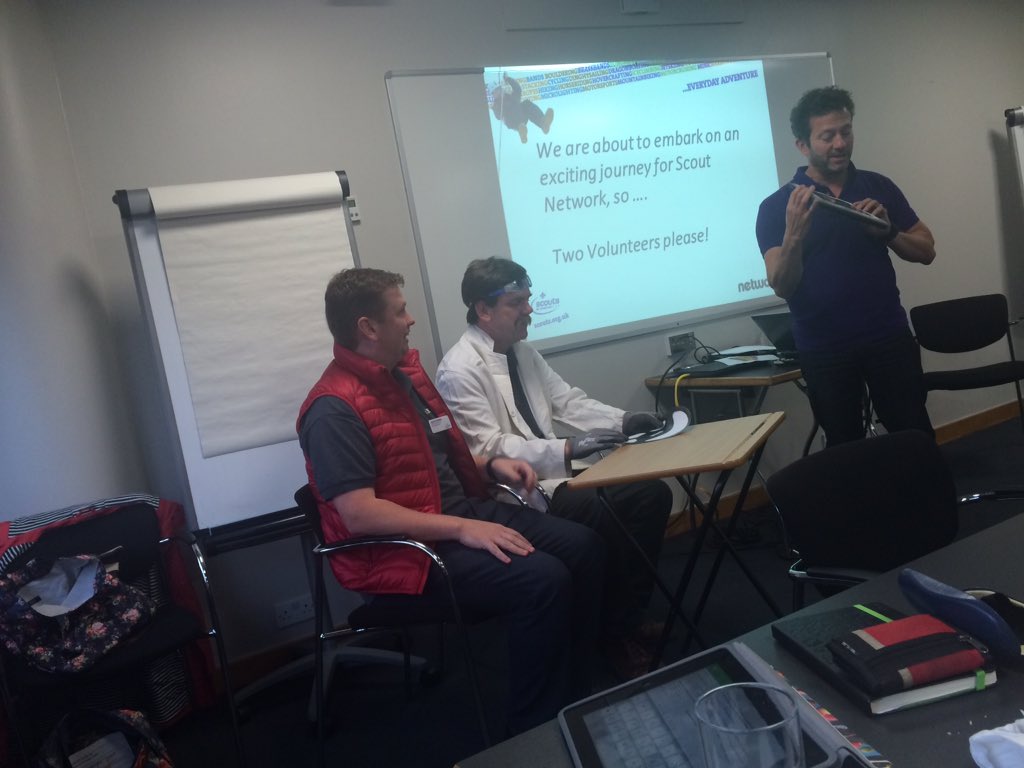 GaryBainbridge's tweet image. It&apos;s time for @keithjennings11 to take us on a post lunch journey at #iScout #Progfest