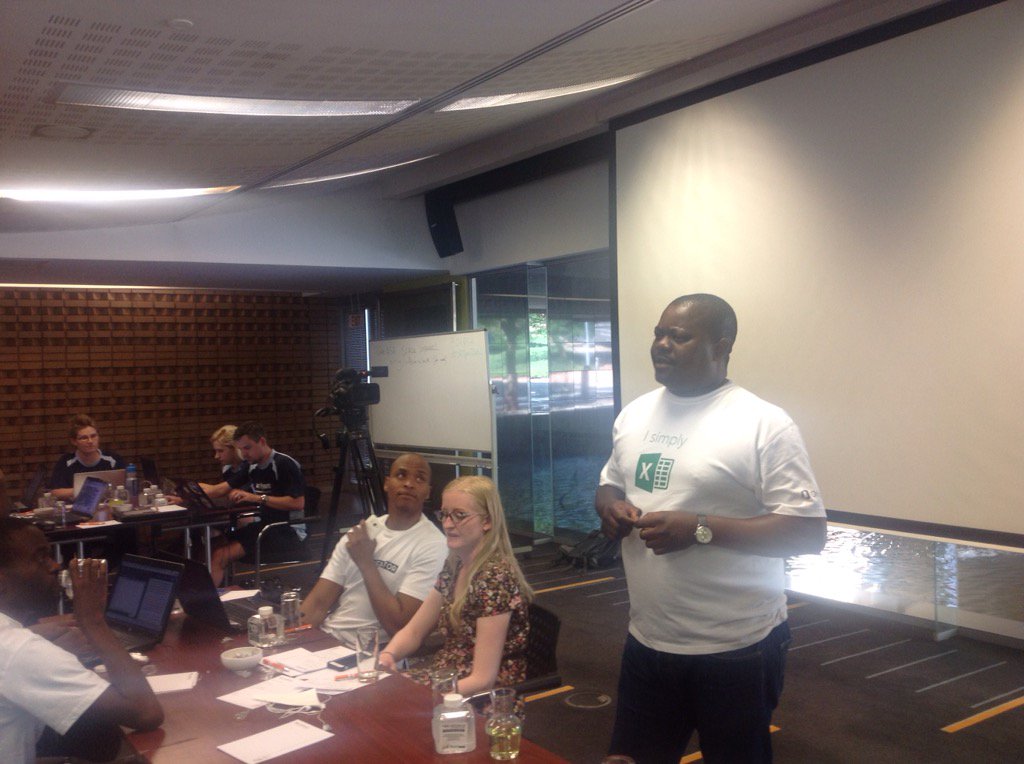 TiyaniTee's tweet photo. @nmpofu from @MicrosoftSA telling us about the Ekurhuleni Open Data Hackathon happening next week #SAOpenData https://t.co/e4fgREj6SD