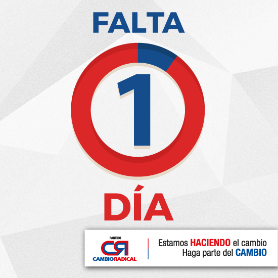 PCambioRadical's tweet photo. Mañana será el momento de la verdad. ¿Más de lo mismo? O un Cambio radical. #HasParteDelCambio https://t.co/iYrfeiIHxX