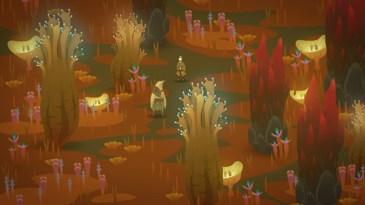 WayfireGames's tweet photo. New ideas for grass and trees. Still not sure, but getting there. #screenshotsaturday #gamedev #starfallen https://t.co/b9U87mKcld