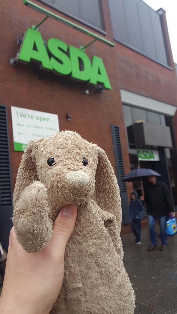 alex_elliott's tweet photo. @asda Thanks to Asda Stockport for rescuing and homing Mr Lewis for the night! One very happy little girl! https://t.co/QJG848p9KL