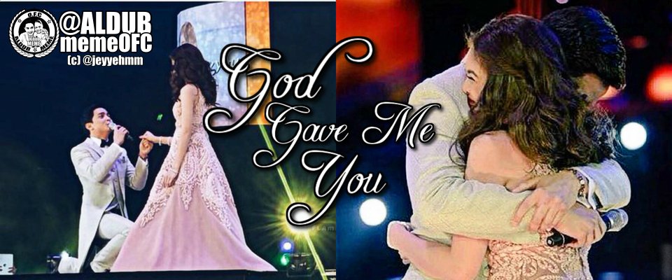 ALDUBmemeOFC's tweet photo. My new simple edit for MaiChard!
GOD GAVE ME YOU <3 
FOLLOW ME: @jeyyehmm @ALDUBmemeOFC 
#ALDubEBTamangPanahon https://t.co/TNealWGjMr