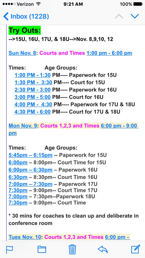 ncpowervb's tweet photo. Here are time CHANGES to tryouts and open gyms for 15s-18s! Spread the word! #ncpowervb 🏐 https://t.co/FqpUGD2wBt