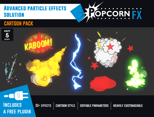 popcornfx on twitter new popcornfx unity3d assetstore cartoon