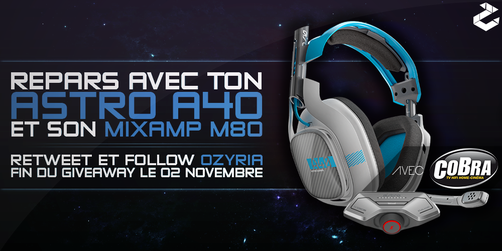 OwlySix's tweet photo. RT + Follow @OzyriaFR pour gagner un casque @ASTROGamingFR A40 ! 

En participation avec @Cobra_HD https://t.co/GFXP5jl832
