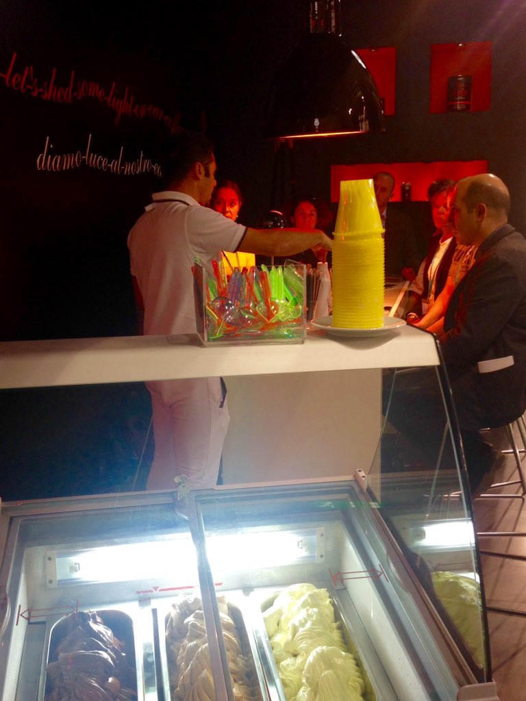 caffe_bristot's tweet photo. @caffe_bristot  &amp; #babbi #icecream #coffee workshop #Host2015 #milan https://t.co/FzomzkGd8x