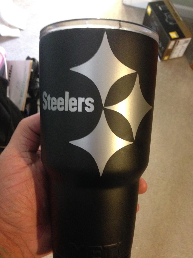 Scott on X: Yeti Rambler also turned out pretty sweet! # Steelers