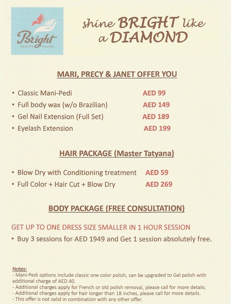 salon_bright's tweet photo. Limited Time Offer (16 Oct - 31 Oct)
===============
For more information or to Book, please Call 04 5516915 https://t.co/vGAORaZh4y