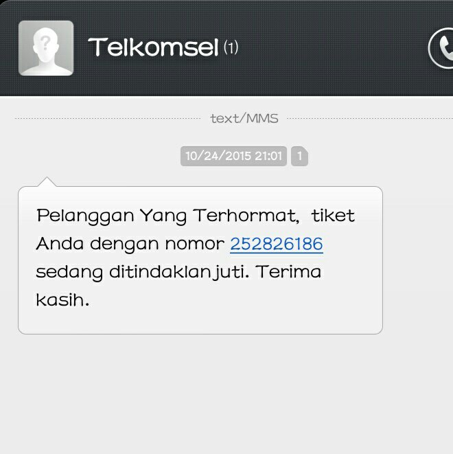 ranuak's tweet photo. @Telkomsel ini tiket aduan saya, tlg segera ditindaklanjuti, saya butuh buat tlp segera https://t.co/bEkeSA5GME