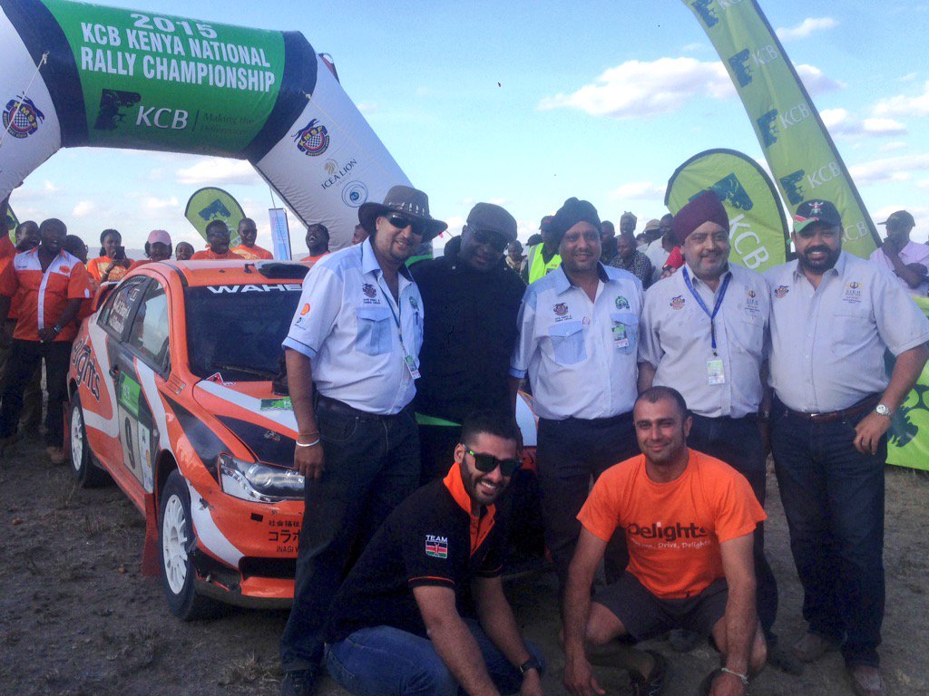KCBInKenya's tweet photo. What a great podium finish for Raaji Bharij!! He came 3rd in the 2015 #KCBGuruNanakRally #TeamDelight https://t.co/co5YJVdLYF