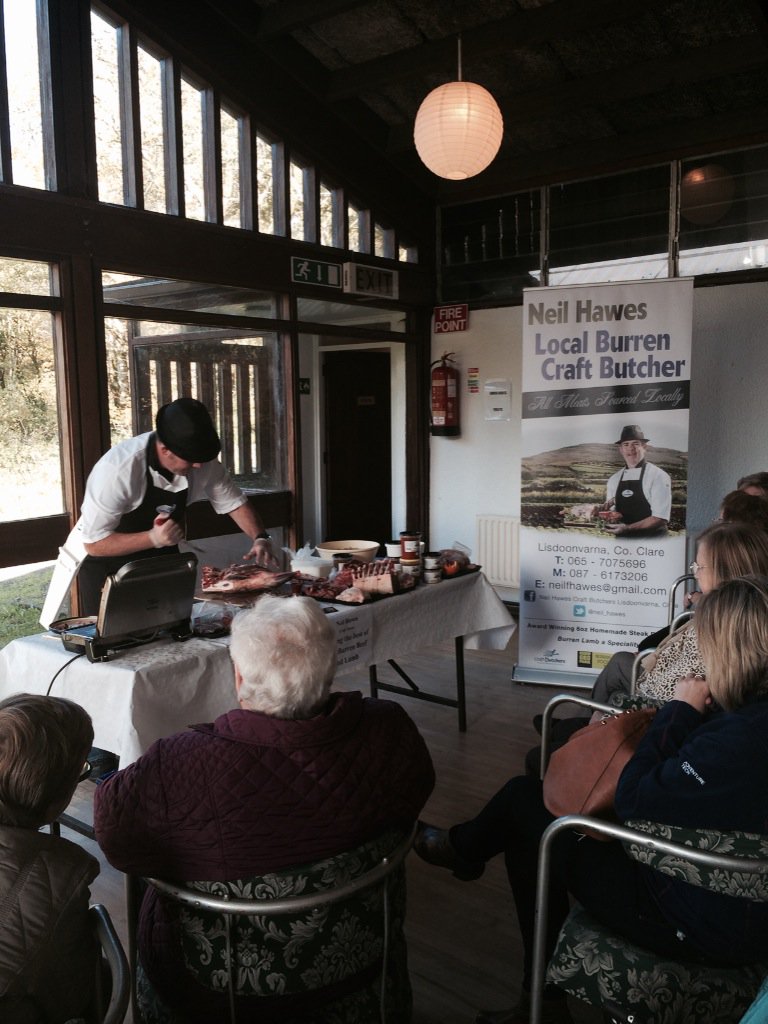 #meat demonstrations <a href="/BurrenFoodTrail/">Burren Food Trail</a> <a href="/StTolaCheese/">St Tola Goat Cheese</a> <a href="/slowfoodclare/">Slow Food Clare</a> #lisdoon