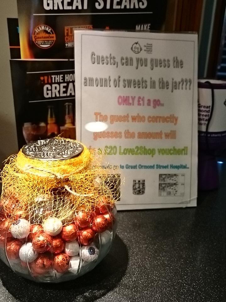 How manys in the jar #postyourpounds #GOSH #trickortreat #halloween