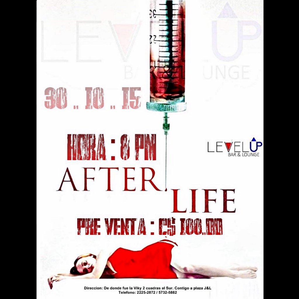LevelUpMga's tweet photo. Este viernes 30 de Octubre #Halloween #AfteLife #OnLevelUpBar 😇😈🆙 https://t.co/4B1hmrmD4y