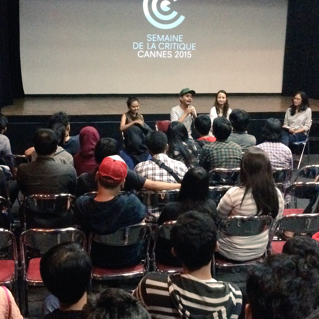 Yeay i made it! RT <a href="/limaenamfilms/">Limaenam Films</a>: <a href="/kamilandini/">Kamila Andini</a> juga datang untuk "Sendiri Diana Sendiri" #kolektifsimamat