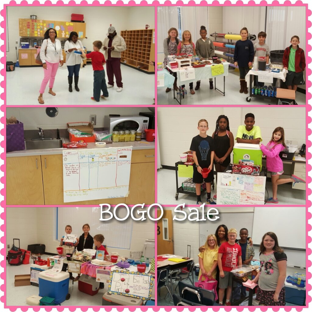 Mrs_Brewton's tweet photo. TAG Team's PBL unit on entrepreneurship included a  BOGO store set up for teachers.  @Gifted_HCS #ensuringsuccess https://t.co/Zj11Cbn8Wb