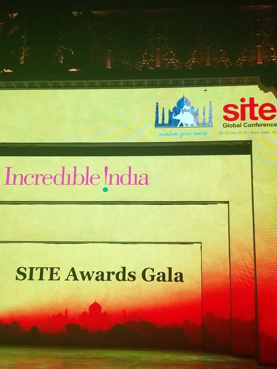 CandidIndia's tweet photo. SITE awards Gala Dinner at @KingdomOfDreams #siteconference15 https://t.co/V3F3TrP9ah