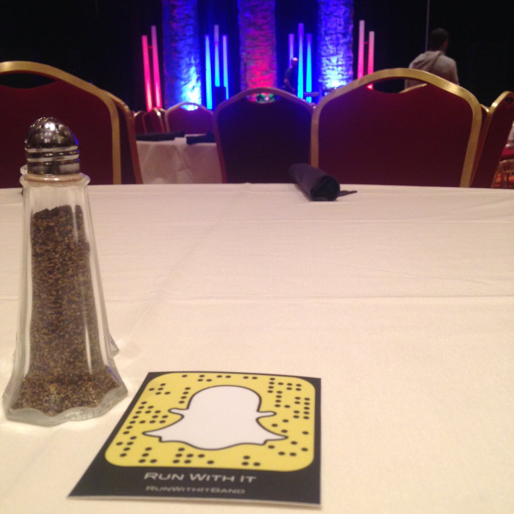 Runwithitband's tweet photo. Scan Stickers in Place for the Lunch Showcase #apcamw15 #apca https://t.co/65ZGLloH28