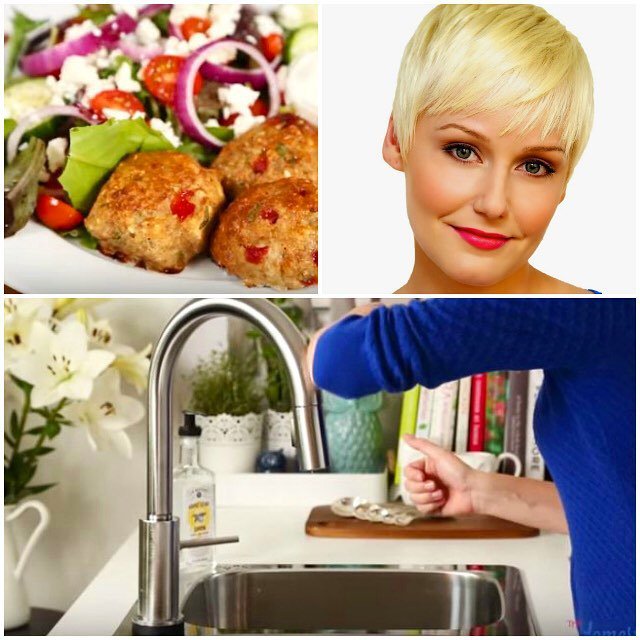 DeltaFaucetCAN's tweet photo. Meatballs 3 Ways with @thedomesticgeek1 and Delta's #Touch2O kitchen faucet. A match made … https://t.co/OEKiYPmA91 https://t.co/kVEGbD3OD2