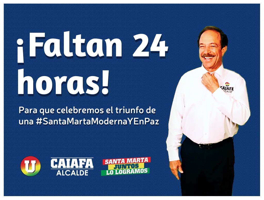 HCaiafa's tweet photo. ¡En 24 horas estaremos diciendo #JuntosLoLogramos! https://t.co/XtJTm19RTY