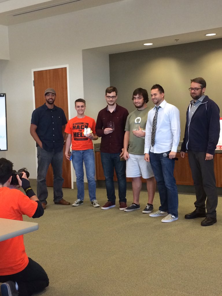 DomEnterprises's tweet photo. 3rd Place goes to Team InSeason! #Hack2HelpHR @codeforamerica @Code4HR @CycleTrader @github https://t.co/IPSK98qrl3
