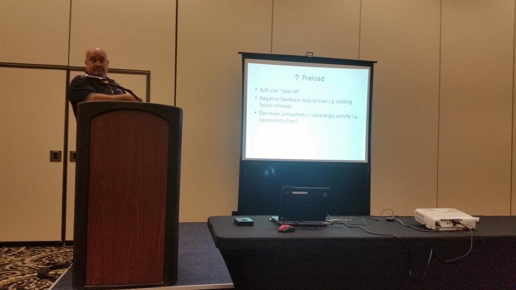 mcmack84's tweet image. Permissive hypotension in trama presentation by Dr. Tony Herd at #InterAct2015