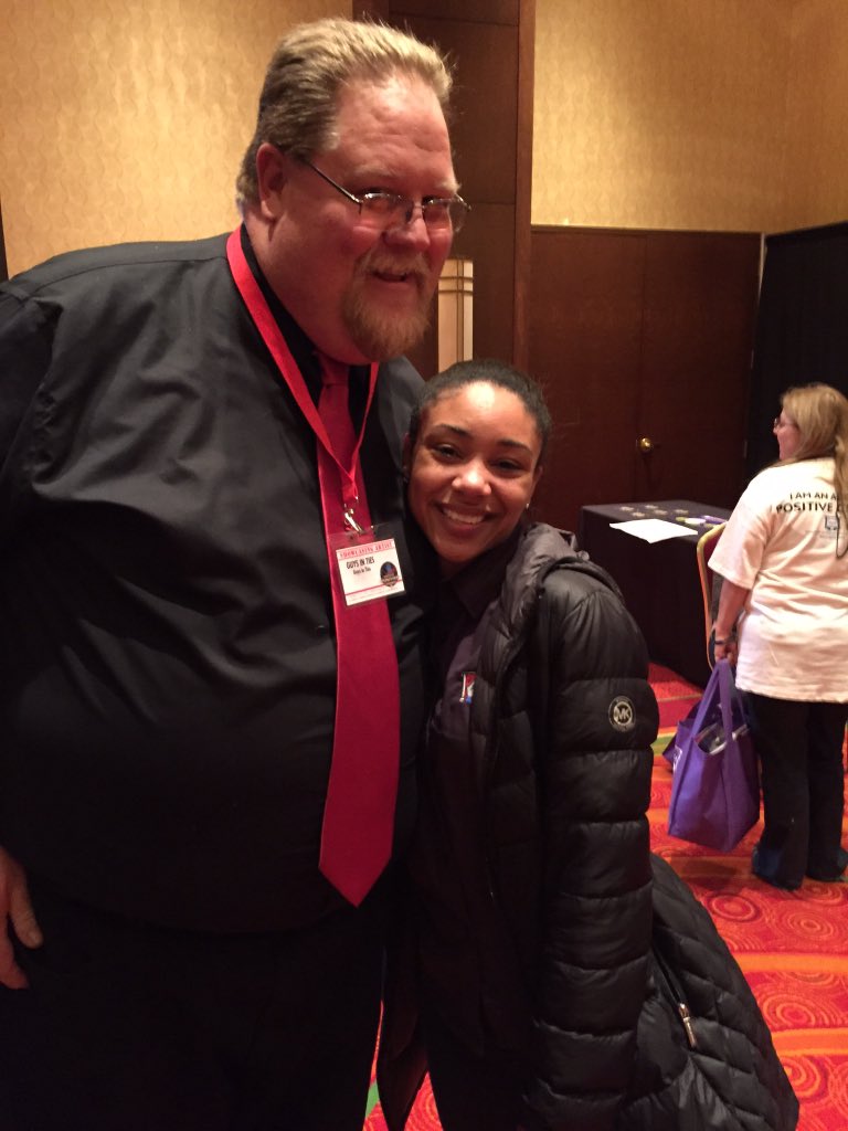 GITImprov's tweet photo. G w/ Jandra from @TheAPCA after our showcase!

Come say hi &amp; get booking info w/Bob in Booth 16! #theapca #gitimprov https://t.co/CL455CB4iV
