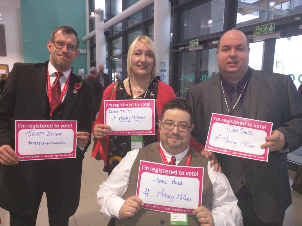 DaveSnaith's tweet photo. At #emlab15, I'm registered are you? The #MissingMillion https://t.co/bZcOofwCEe