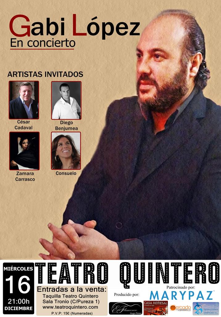 EnFlamenco's tweet photo. #GabiLópez estará el 16 de diciembre en el @TeatroQuintero!! Te lo vas a perder???
#Sevilla #Concierto #Arte #Triana https://t.co/Sqv9eQQ6r3