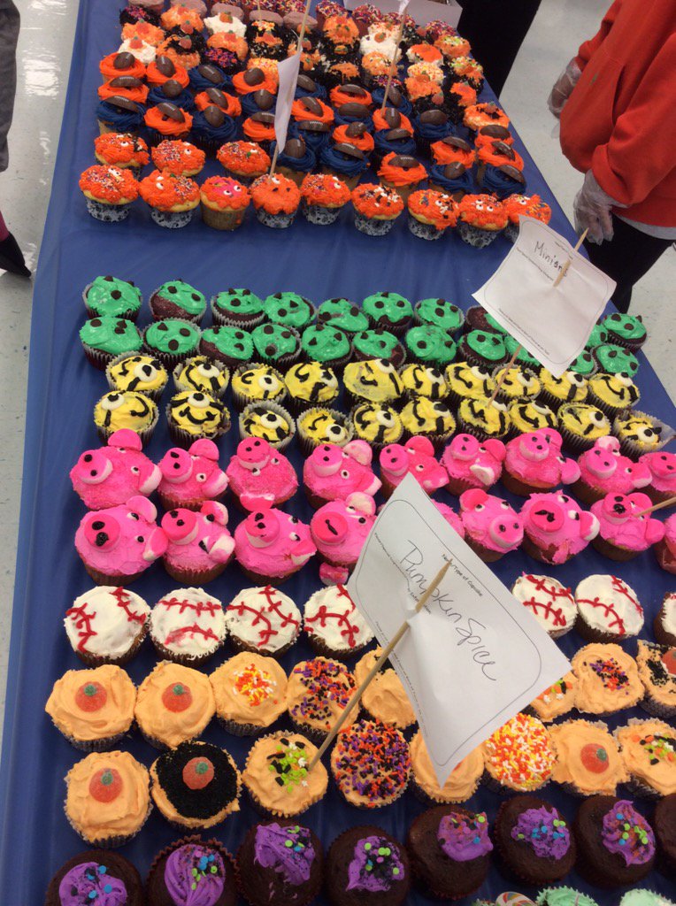 Overjoyed by the true Hoffman spirit today at Cupcakes. Thank you just is not enough. #hoffmanhawks compassion8 kids