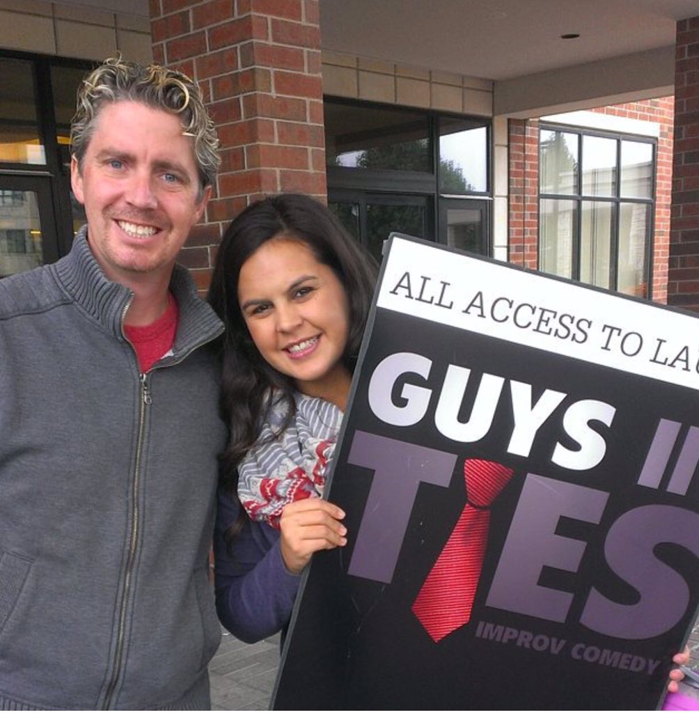 GITImprov's tweet photo. Bob w/his niece, Cassie, at @TheAPCA ready to meet you in Booth 16! #theapca #gitimprov https://t.co/1X0PtknXlV