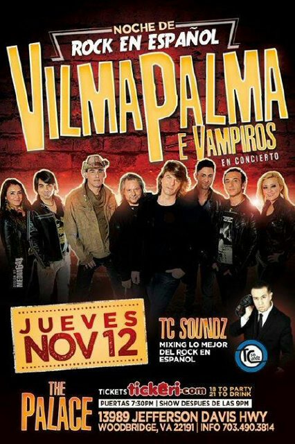 VilmaPalma_ESA's tweet photo. El grupo el 12 de noviembre se presentaran en The Palace de su #GiraUsa2015 https://t.co/1Cy9kEphJd