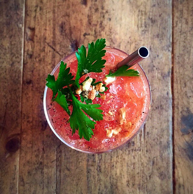 meljoyharvey's tweet image. Fab way to start #saturday #dersou #paris with an #asian inspired #BloodyMary + #Korean #noodles &amp;amp; a stop @ a bakery