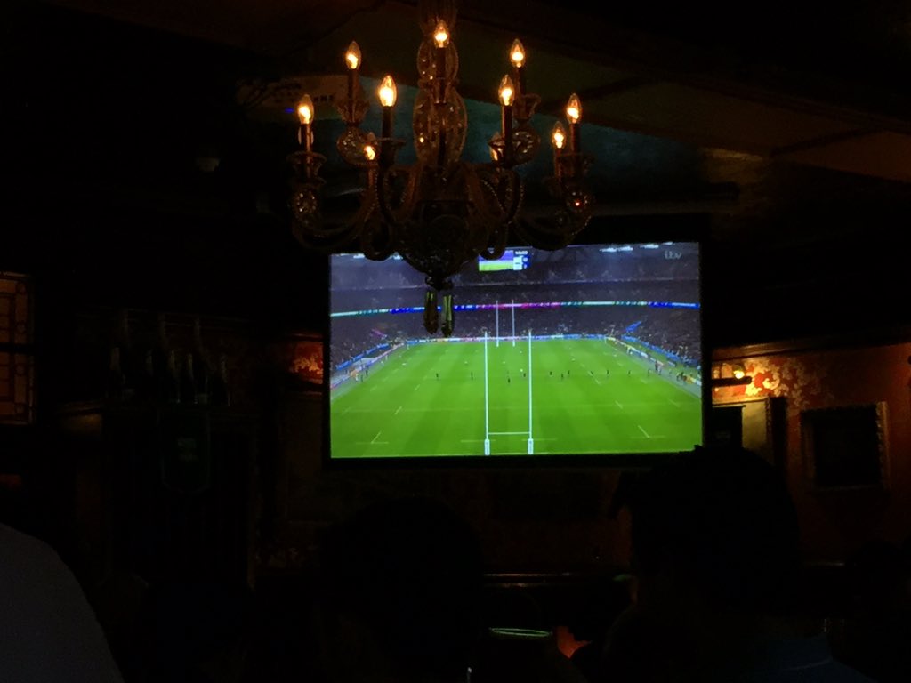 simonaylwin's tweet photo. Watching Rugby in Comptons in Soho has a rather beautiful assume try to it. It's all about muscle I guess. https://t.co/Aj89WpjkRP
