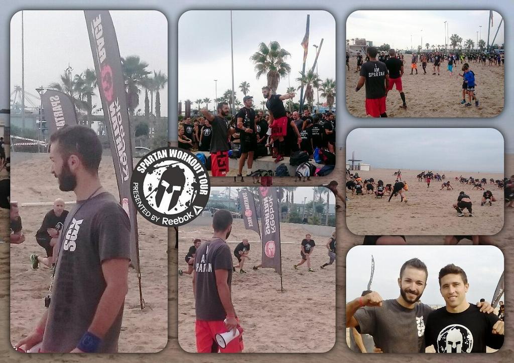 rolivermengual's tweet photo. Esta mañana en el #Workouttour @SpartanRaceEsp by: @ReebokES en la playa de la Malvarrosa @SpartanSGX https://t.co/CGHNLJQKif