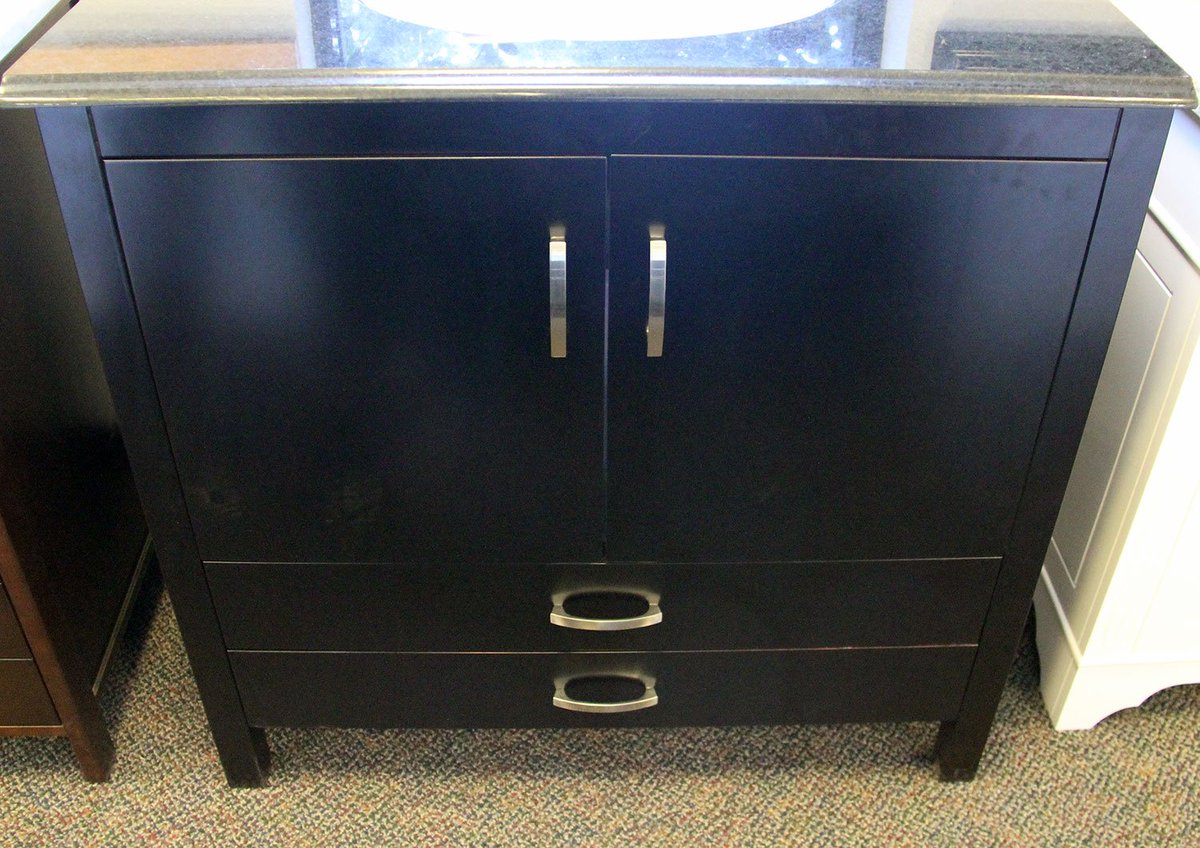bathroomzznet's tweet image. RT BathKitchen 36" Dark Espresso Vanity! #vanity #espressovanity #smallvanity #remodel #bathroomremodel #blondybat…