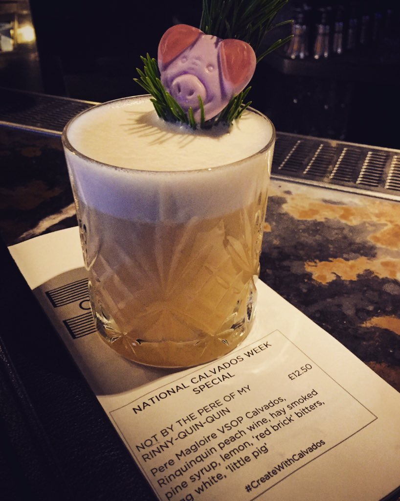 CitySocialBar's tweet photo. Last night you can get our 3 little pigs inspired cocktail for #NationalCalvadosWeek
#CreateWithCalvados #cocktails https://t.co/BE0JTt8xmy