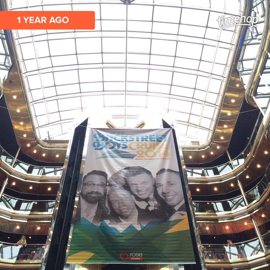 backstreetboys's tweet photo. A year ago we were getting ready to #sailaway on the  #BSBCruise2014
Counting down the days until #BSBCruise2016 ⚓️ https://t.co/CeGqghMo80