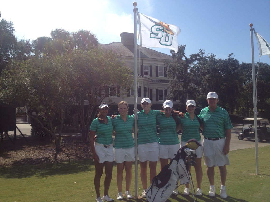 StetsonGolf's tweet photo. The ladies are competing at the Palmetto Intercollegiate tournament this weekend! #GoHatters #SUnited #StetsonGolf https://t.co/Jklg4ifF3z