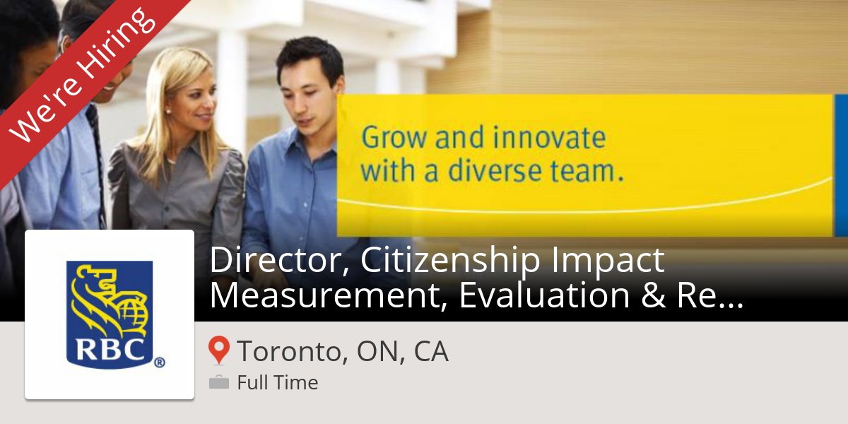 RobynZupka's tweet photo. #Director, Citizenship Impact Measurement, Evaluation & #Reporti... (#Toronto) at #RBC #job https://t.co/xGe0K7M5ah https://t.co/zAVe6pMse9