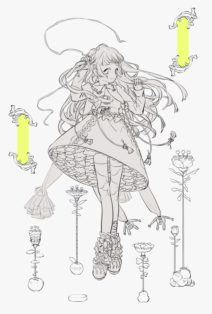 線画3まい 