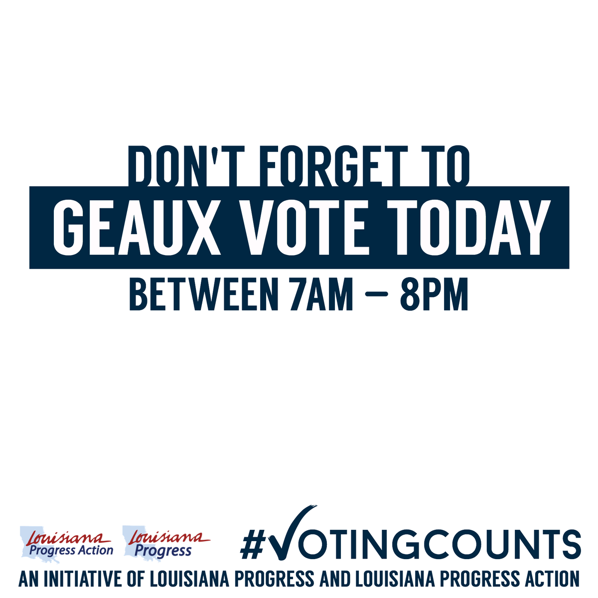 NegronDoc's tweet photo. You've got 1/2 hr to get out and Vote Louisiana!  Support @JohnBelforLA @dreileen2015 @GeriforAG @ChrisTyson2015 🔵 https://t.co/faJe6WQXzz