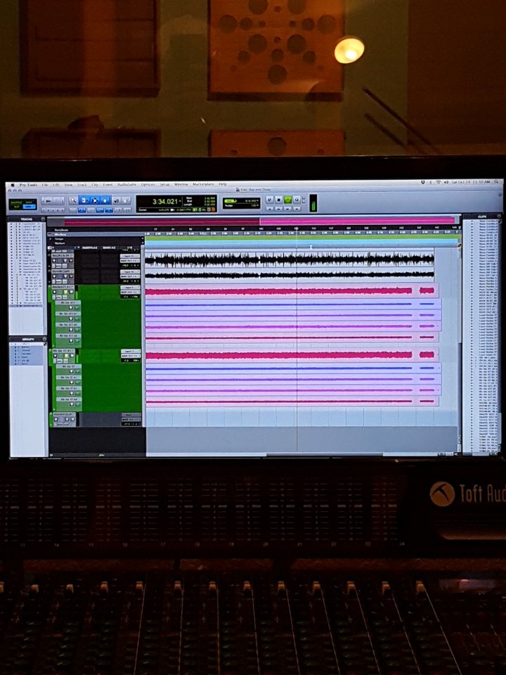 VictorGann's tweet photo. View for the day. Comping tracks for 'III'. https://t.co/s6v1l50thj