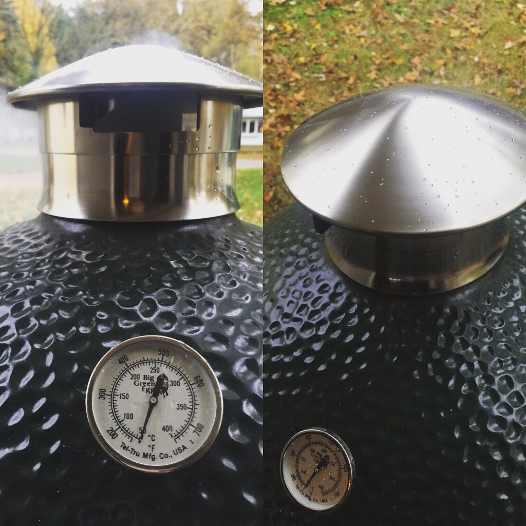 Loving this #smokewear stainless steel vent.  <a href="/kickashbasket/">Chad</a> is next to try out