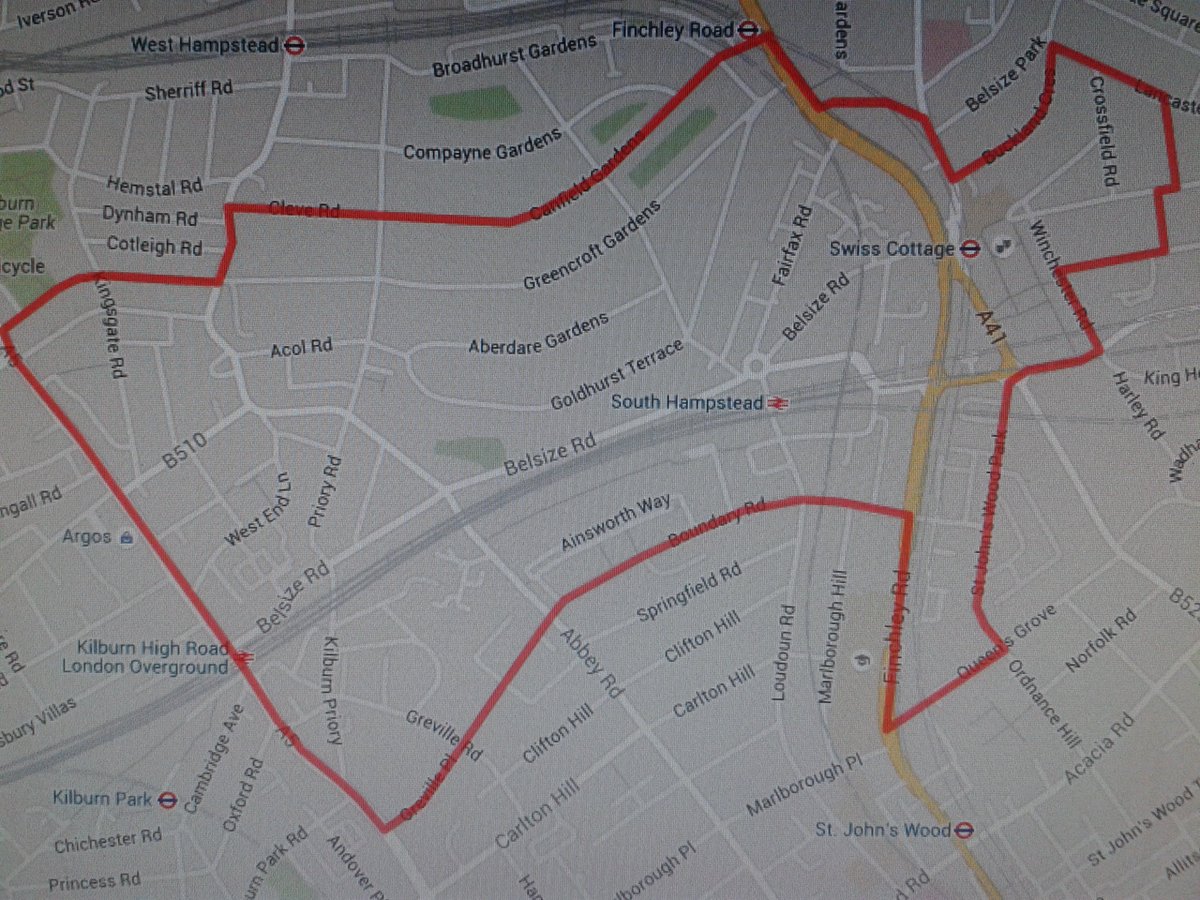 Parts of Swiss Cottage/Kilburn have a Dispersal Zone until 6pm tomorrow. Concerns over ASB/criminality #SwissCottage