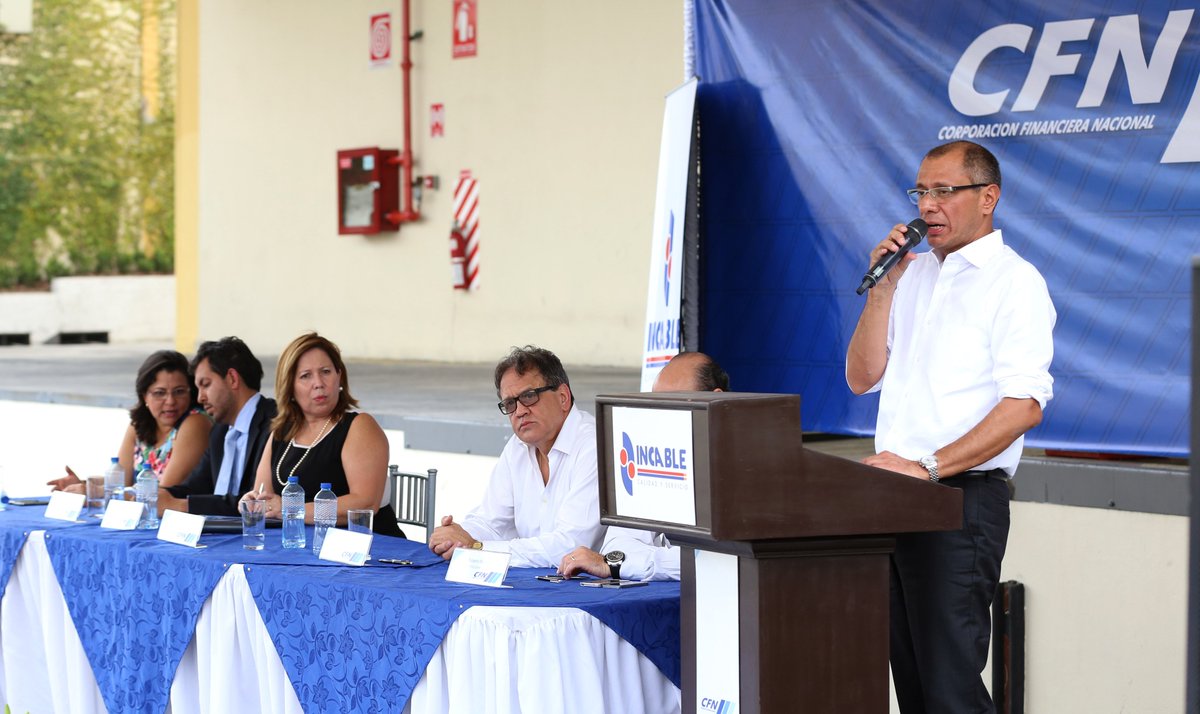 CFN_ECUADOR's tweet photo. .@JorgeGlas "La #CFN ha entregado más de $4500 millones para los sectores productivos" #Enlace447 #ProgramaProgresar https://t.co/8AsAqjR7CC