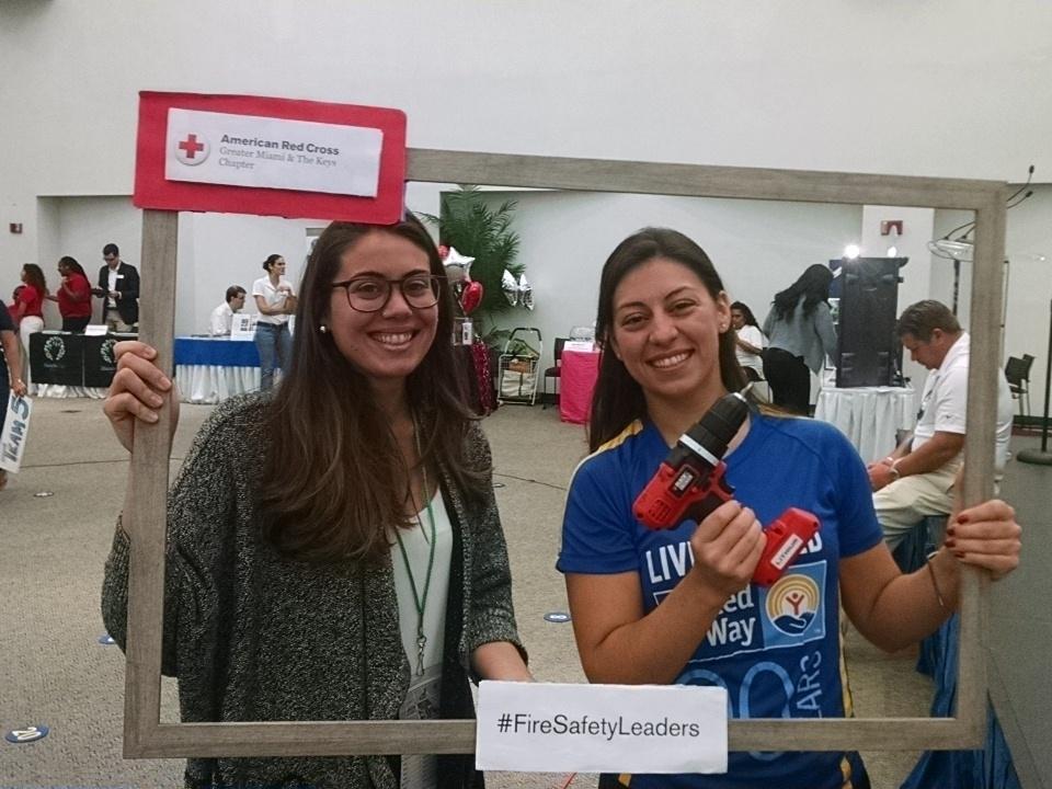 AlfredSanchez58's tweet photo. Alex from #MiamiChamber with @UnitedWayMiami &amp; @SFLRedCross at #LeadershipMiami #FireSafetyLeaders save lives! https://t.co/RfYQCnyuY6